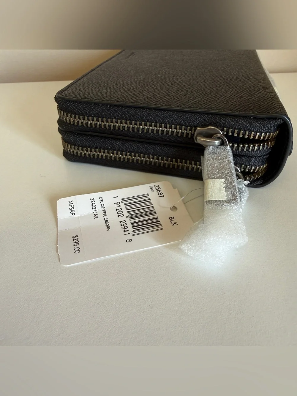 Coach 25687 DBL ZIP TRVL CRSGRN